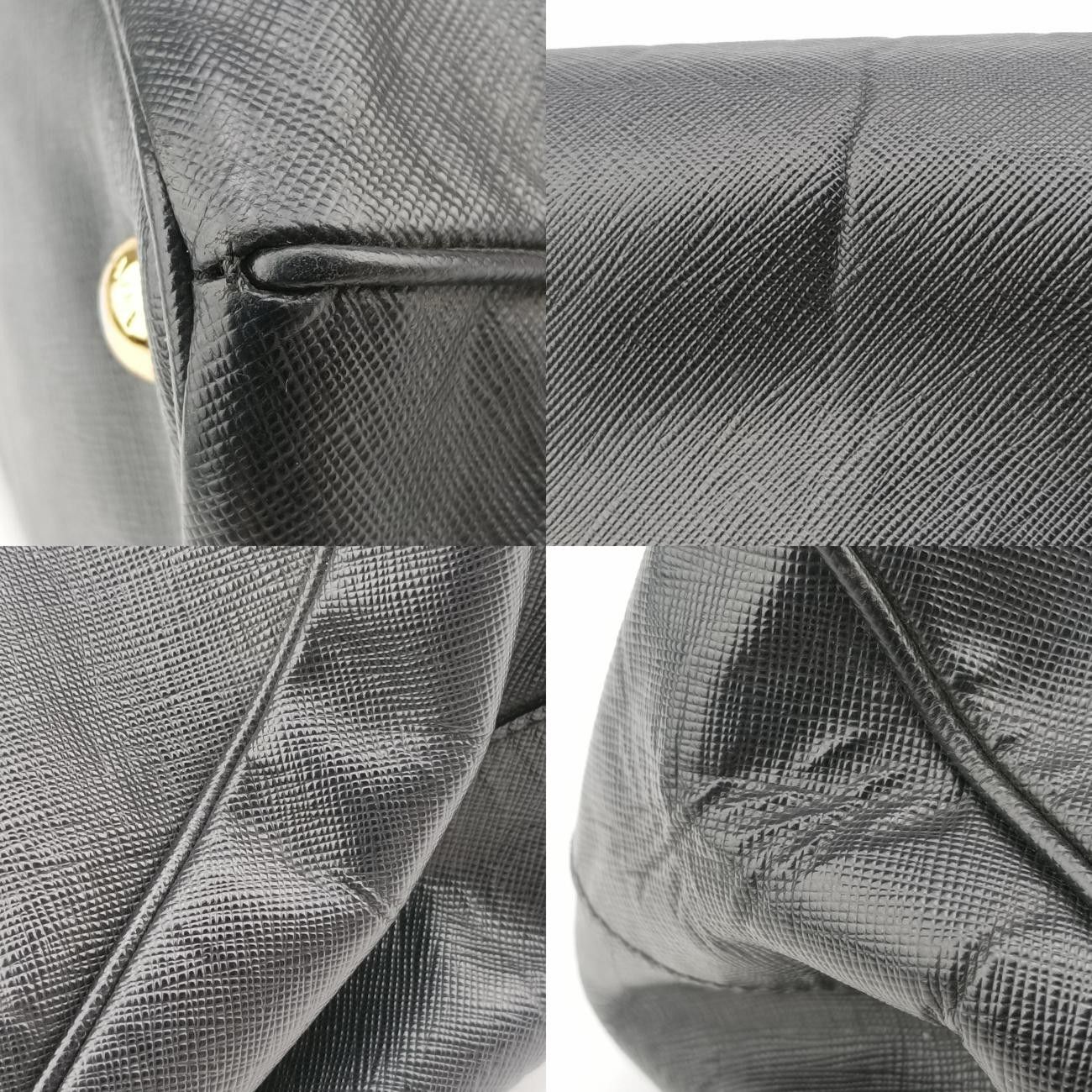 プラダPradaガレリアブラックサフィアーノレザーBN1801180 DECORATOM_COM_BR