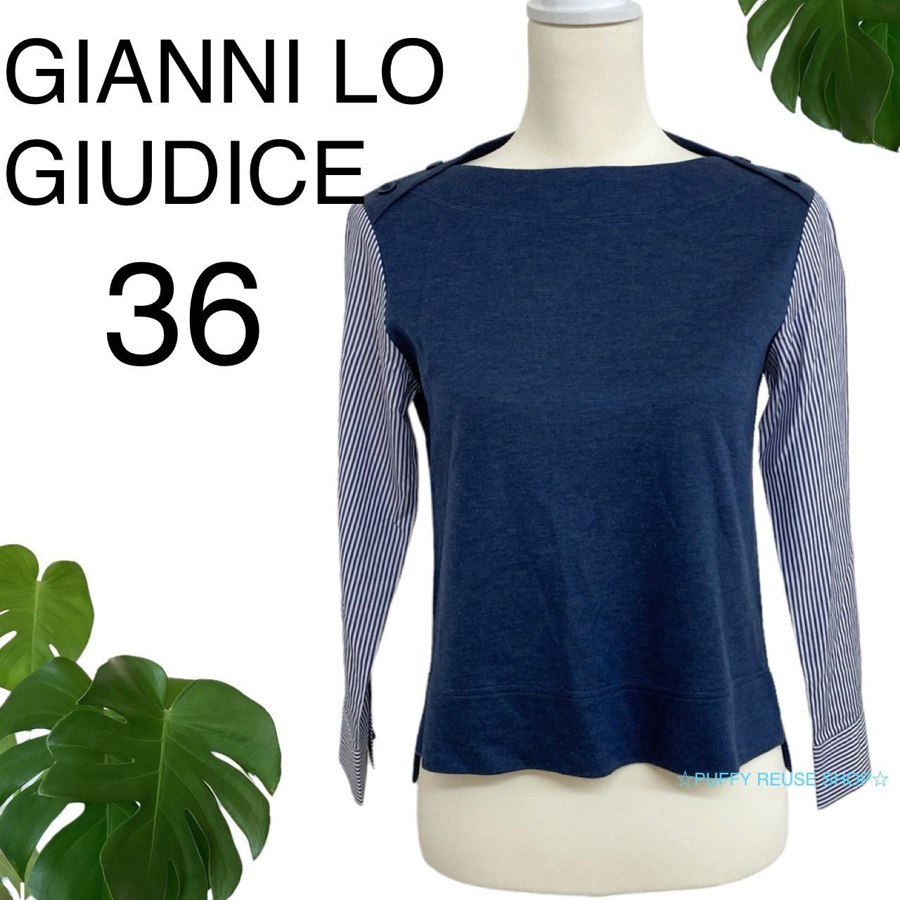 GIANNI LO GIUDICE ジャンニロジュディチェ 長袖 ボートネック