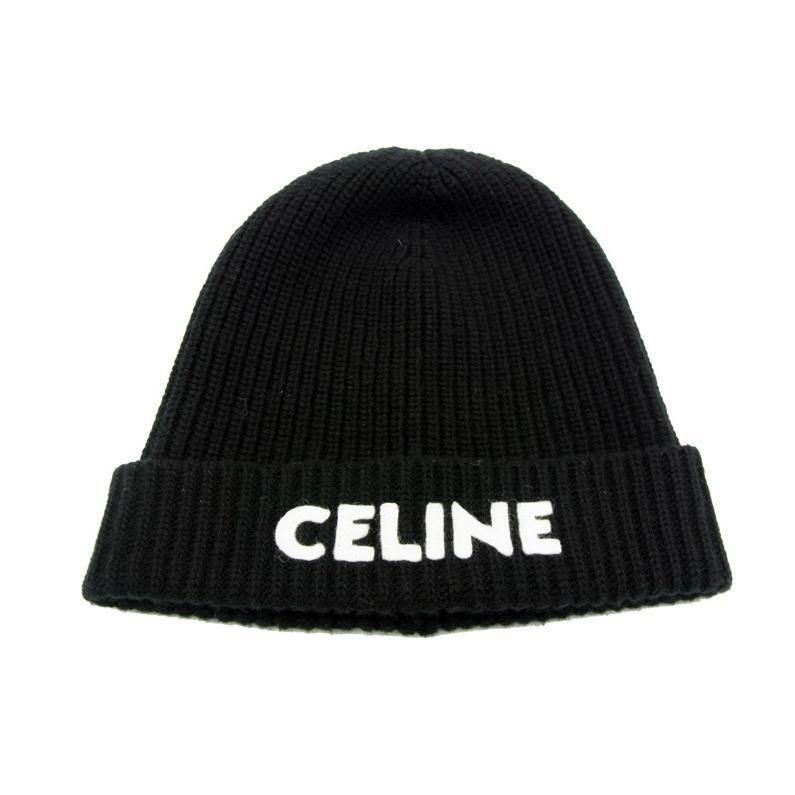 セリーヌ CELINE 【 EMBROIDERED KNIT 2A25R535Q 】  ニット キャップ　37813