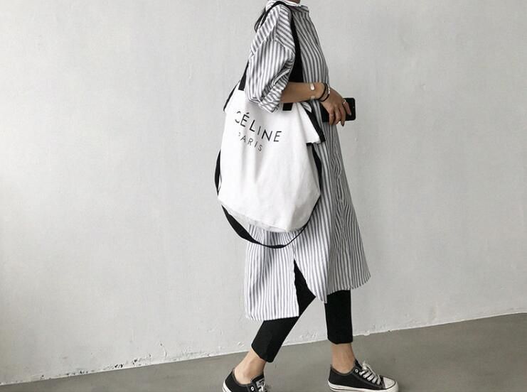 シャツワンピース ロングシャツ ワンピース ミディアム丈 長袖