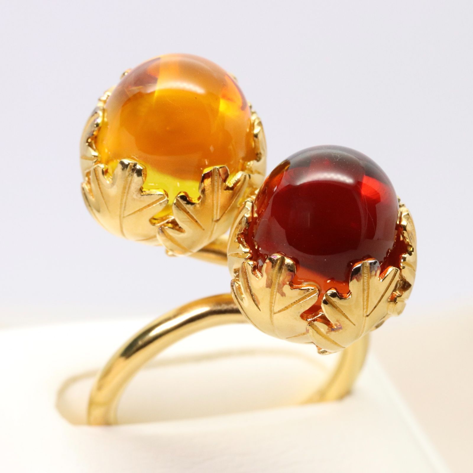 美品 バカラ ミュルミュール クリスタル リング シルバー/24