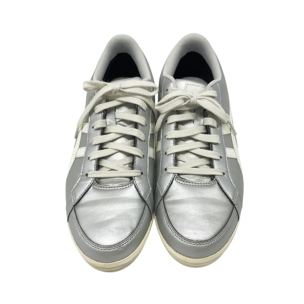 ASICS シルバー ゴルフシューズ MARK&LONA アシックス 白×シルバー