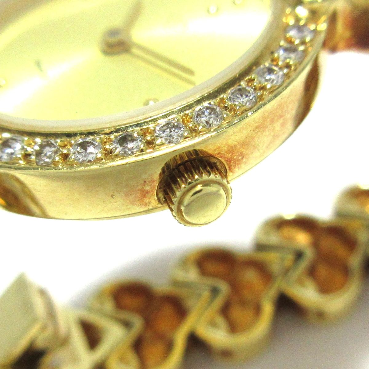 CARATI(カラチ) 腕時計 - WAVD-93-004 レディース 金無垢/ダイヤベゼル 