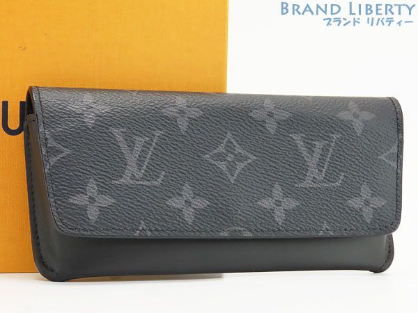 新古品】ルイヴィトン LOUIS VUITTON モノグラム エクリプス エテュイ リュネット ウディ アイウェアホルダー メガネケース  サングラスケース 眼鏡入れ ブラック GI0296 - メルカリ