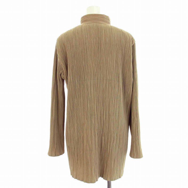 ISSEY MIYAKE イッセイミヤケ プリーツジャケット ブラウン M ISSEY MIYAKE イッセイミヤケ （ISSEY MIYAKE） プリーツプレス