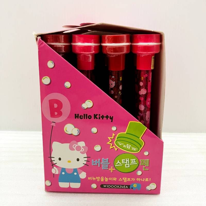 ハローキティ バブルスタンプペン 24本ディスプレイ付き 2008年製 韓国