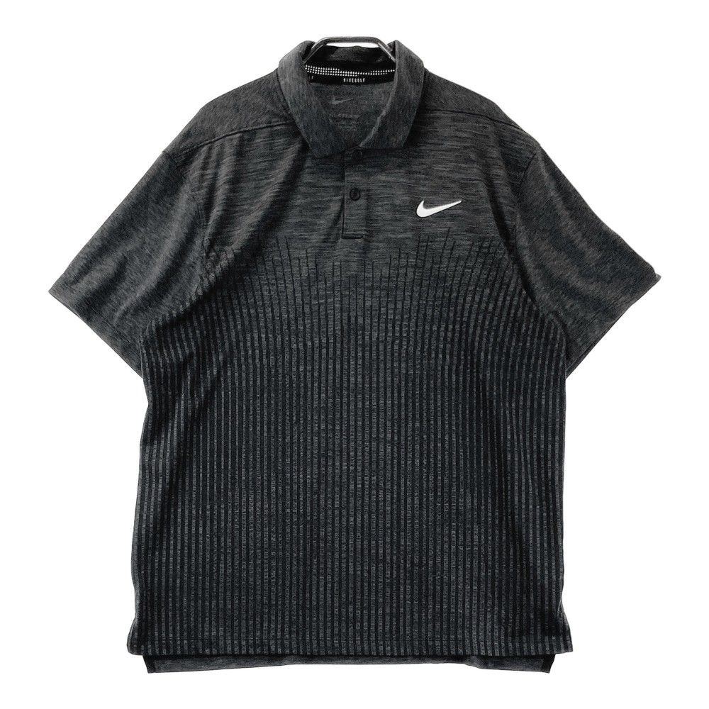 NIKE GOLF XL ストライプ柄ポロシャツ NIKE GOLF XL ストライプ柄ポロシャツ