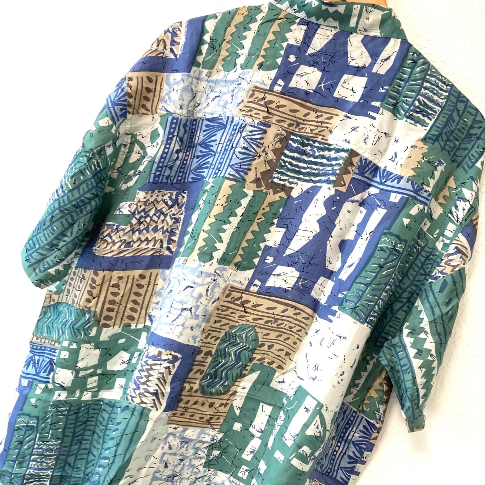 古着 90's 総柄シャツ アロハシャツ レトロ ビンテージ 一点物 80s 90s ヴィンテージ！(^w^)b Spring ITALY スプリング ピュア