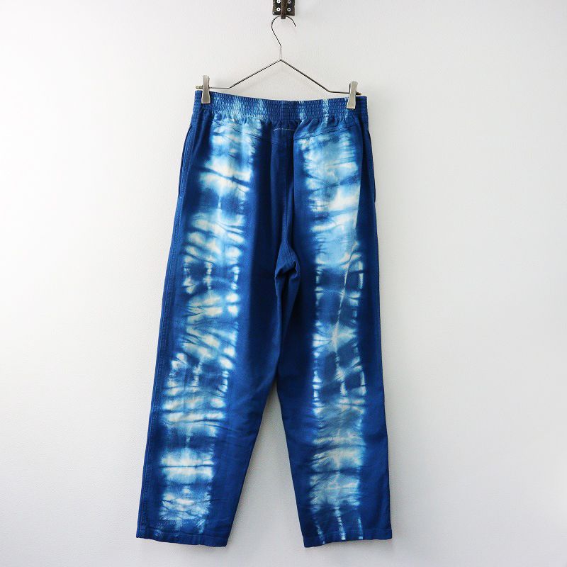 JPタグ エムエムシックス メゾンマルジェラ MM6 Maison Margiela タイダイ染め イージーパンツ 40 ブルー┃イタリア製 2400014604856