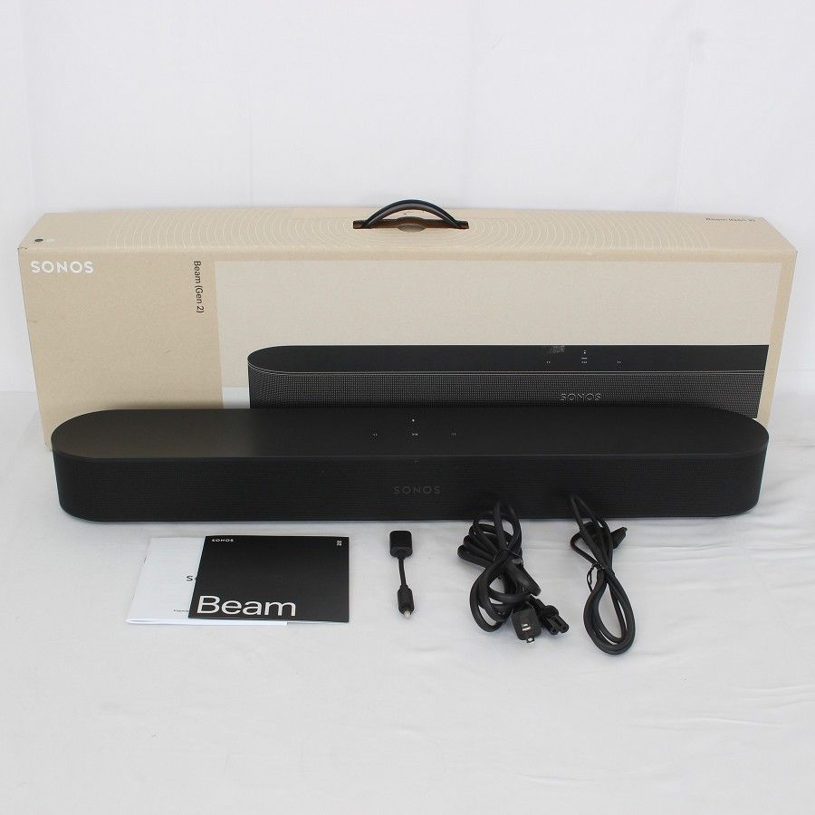 美品】Sonos Beam Gen2 BEAM2JP1BLK ブラック スマートTVサウンドバー 