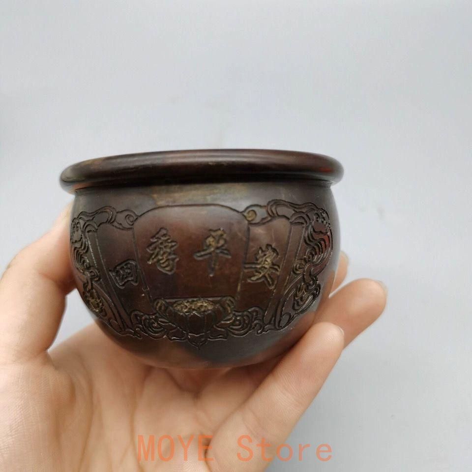 蓮華香炉 銅器 招財進宝 聚宝盆 装飾品 工芸品 美術品 置物 蓮華香炉 銅器 招財進宝 聚宝盆 装飾品 工芸品 美術品 置物