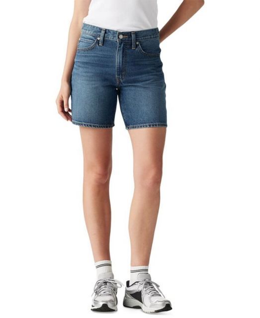 【送料無料】 リーバイス レディース ハーフパンツ・ショーツ ボトムス Women's Mid-Rise '94 Baggy Denim Shorts Cookie Crunch