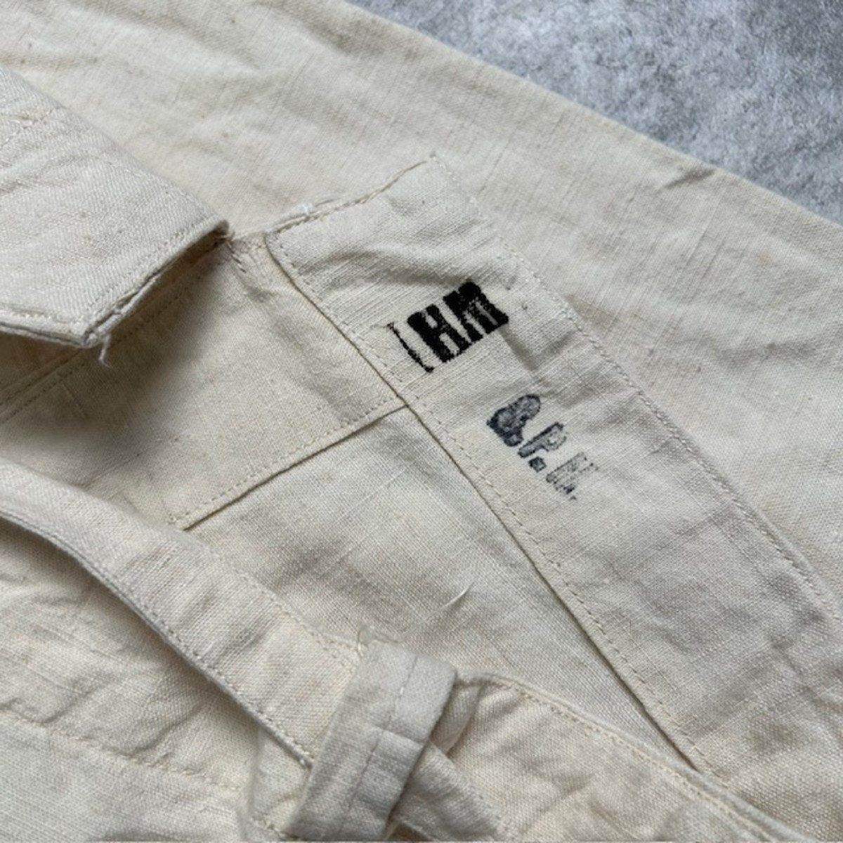 50's フランス軍 ホスピタルパンツ リネン EURO VINTAGE ユーロ
