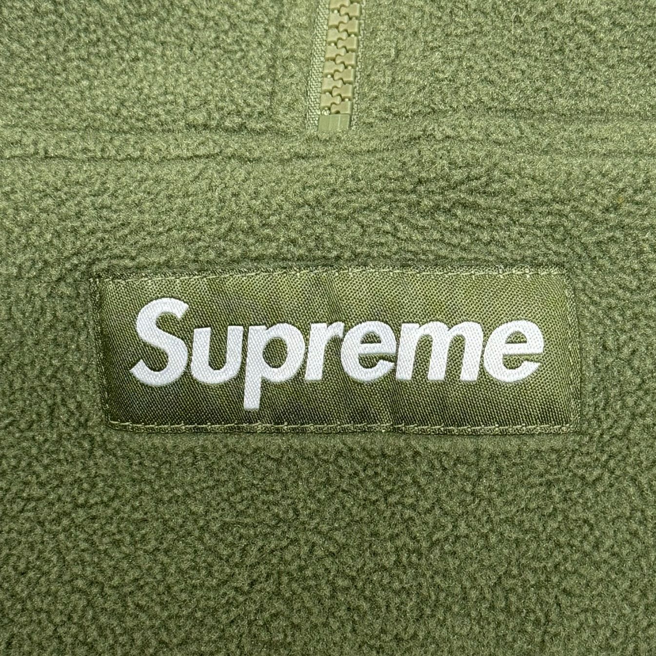 国内正規 美品 Supreme 21AW Polartec Half Zip Pullover ポーラテック ハーフジップ プルオーバー フリース  ジャケット シュプリーム ライトオリーブ系 M 66676A - メルカリ