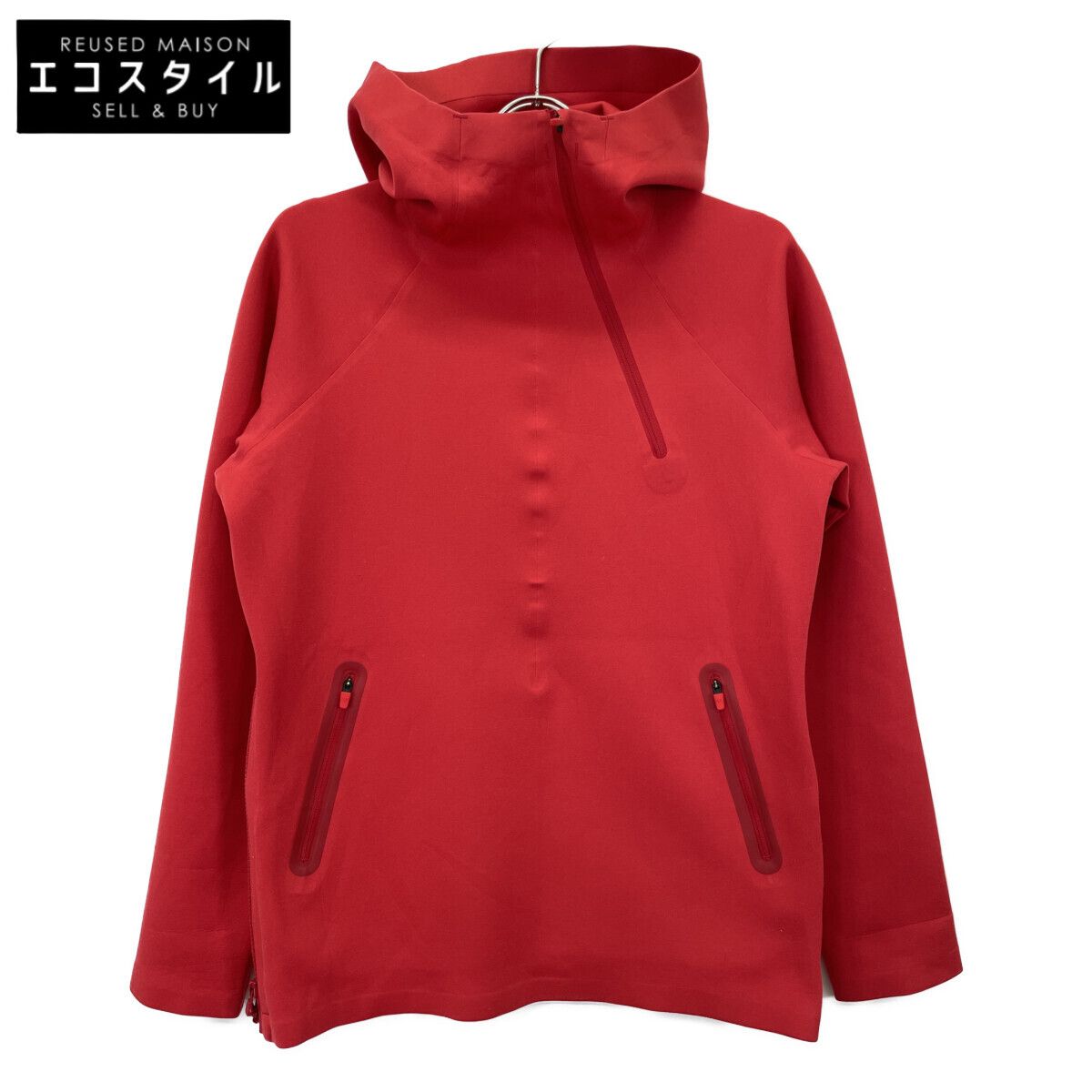 DESCENTE デサント DIA2750 ﾚｯﾄﾞ ｵﾙﾃﾗｲﾝ ﾊﾟﾗﾍﾑ ﾌﾚｯｸｽ ﾌｰﾃﾞｨ ﾊﾟｰｶｰ L