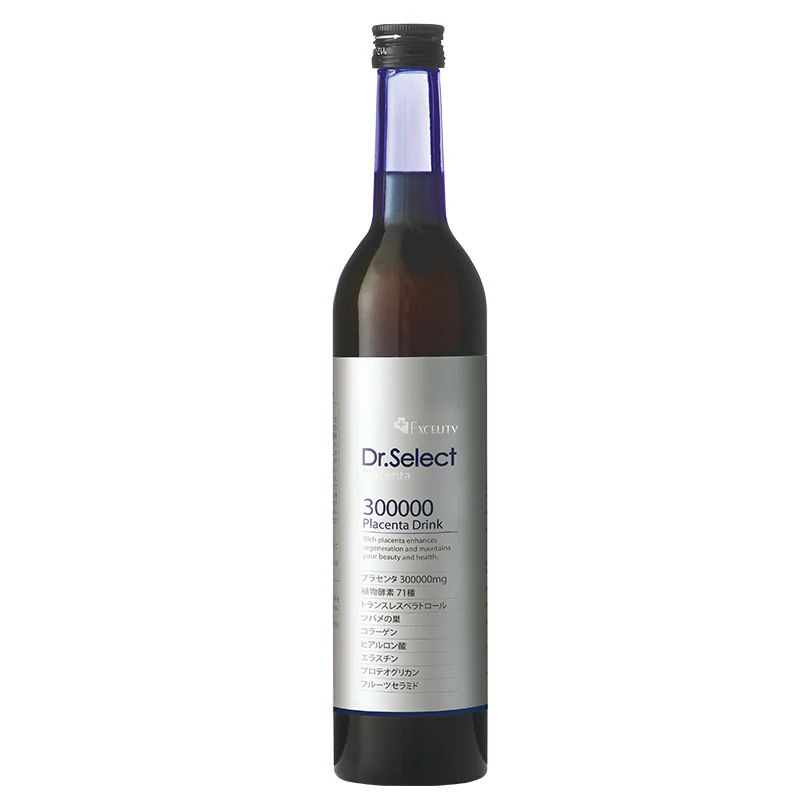 ドクターセレクト 300000プラセンタドリンク 1本 500ｍｌ 高濃度美容エキス エクセリティー Dr.Select