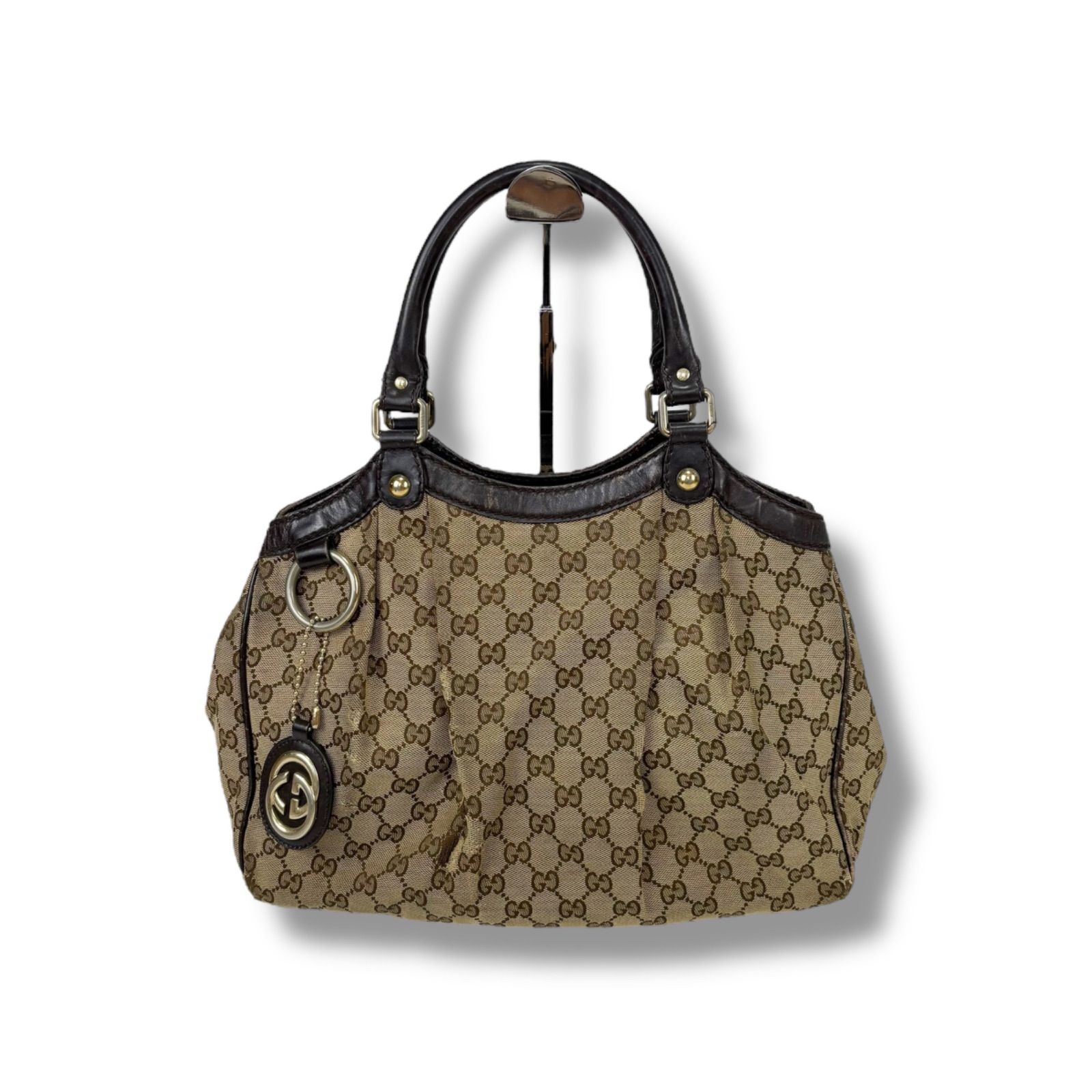 グッチ GUCCI スーキーライン トートバッグ ハンドバッグ チャーム付き 