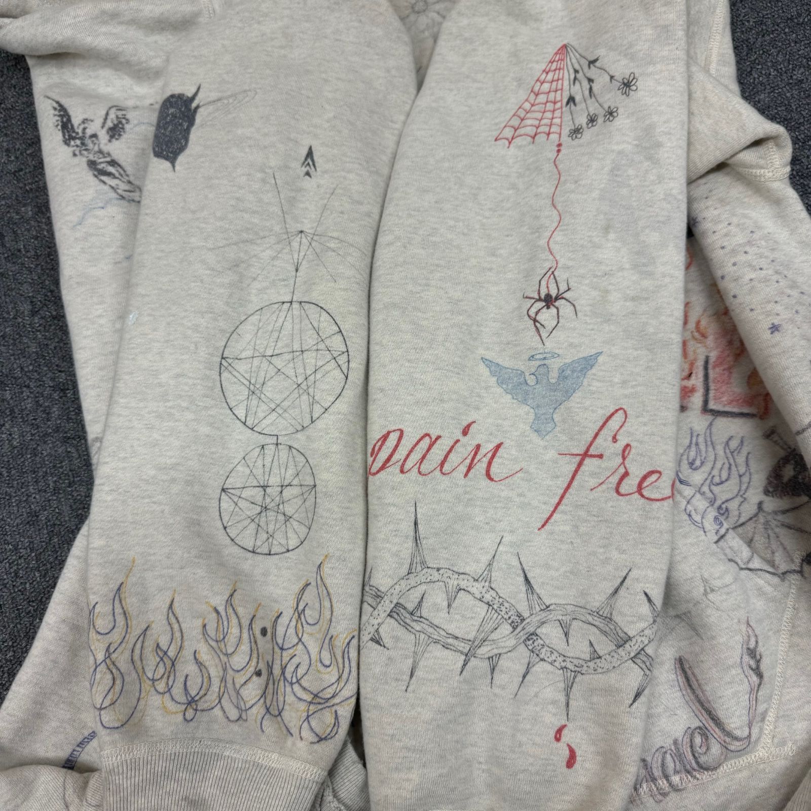 SAINT MICHAEL DR.WOO 21AW コラボ スウェット パーカー セント