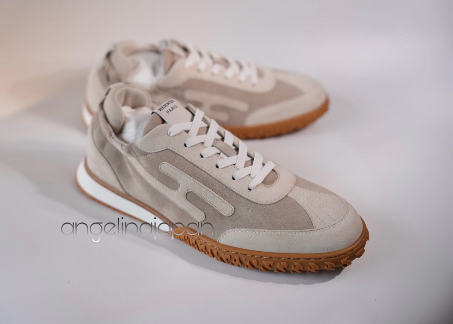 新品未使用エルメススニーカー 《ジェット》37白