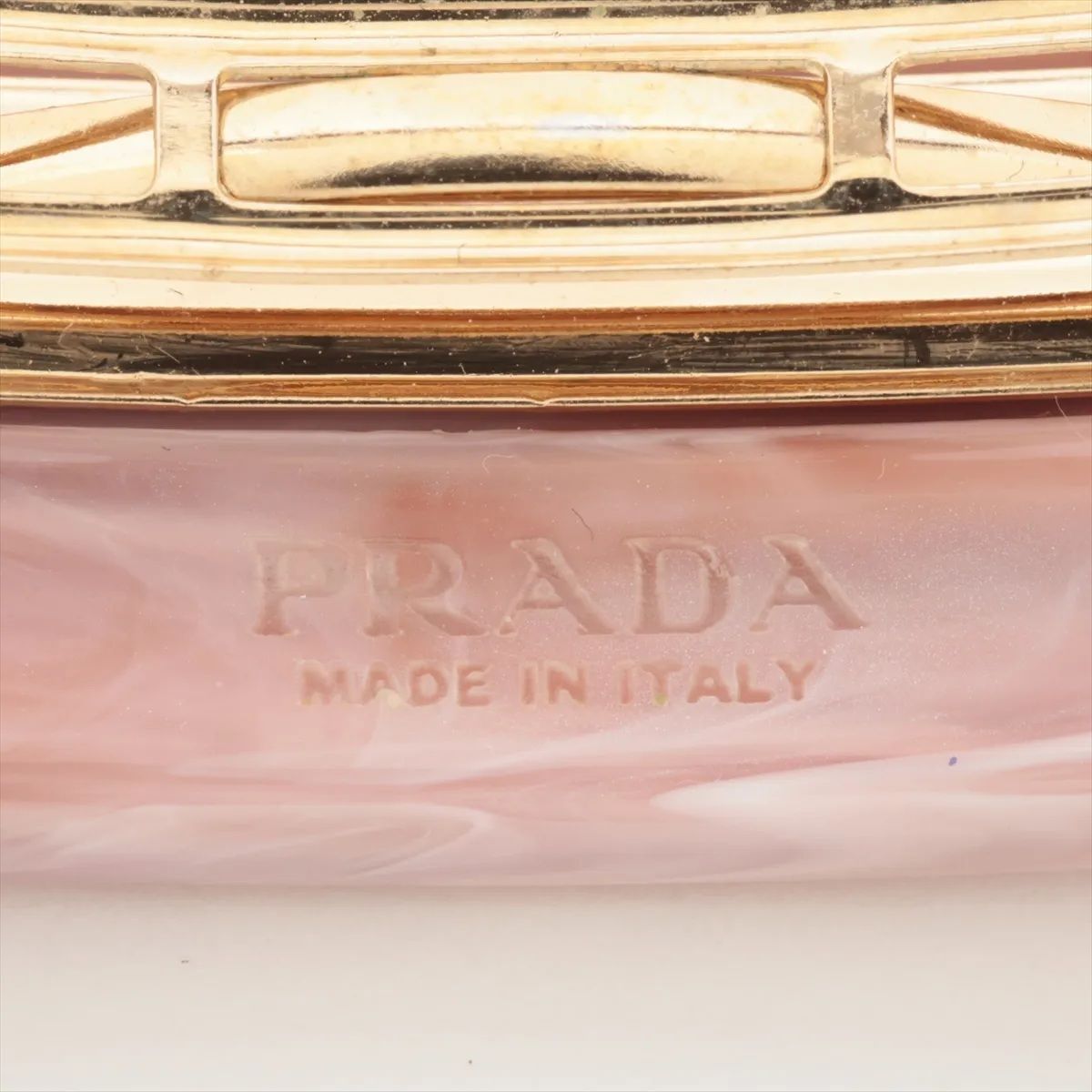ココ様専用 PRADA バレッタ ラインストーン ゴールド ヘア