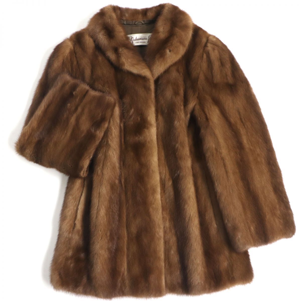 毛並み極美品▽Nakamura Fur ナカムラファー MINK ミンク 本毛皮コート