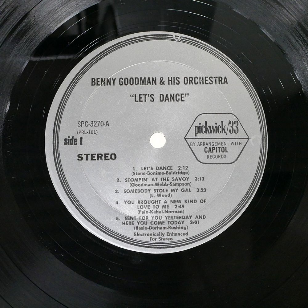 US盤 BENNY GOODMAN AND HIS ORCHESTRA/LET'S DANCE/PICKWICK