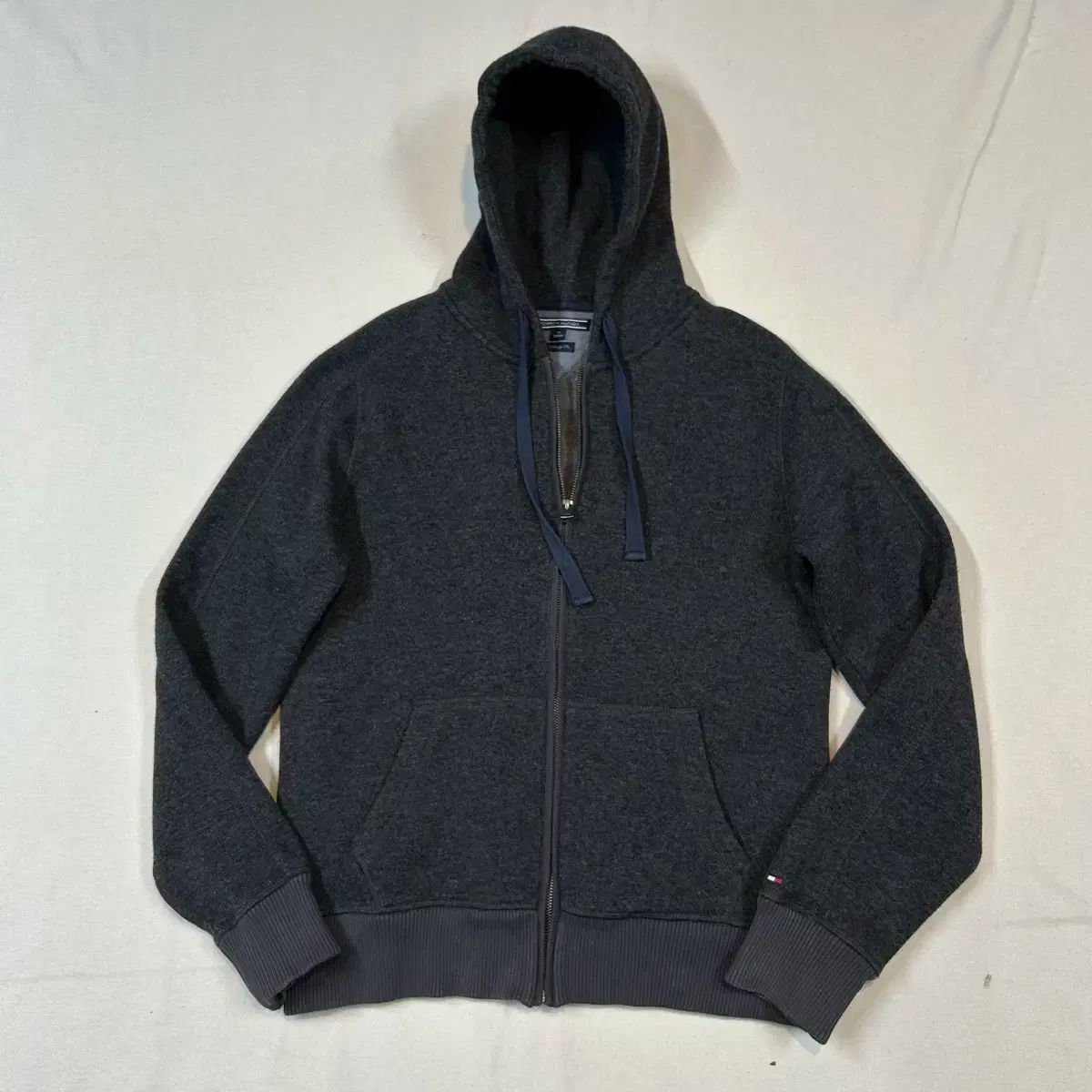 M ） Tommy Hilfiger(トミーヒルフィガー) ビンテージフィット ニット セーター フード ジップアップ