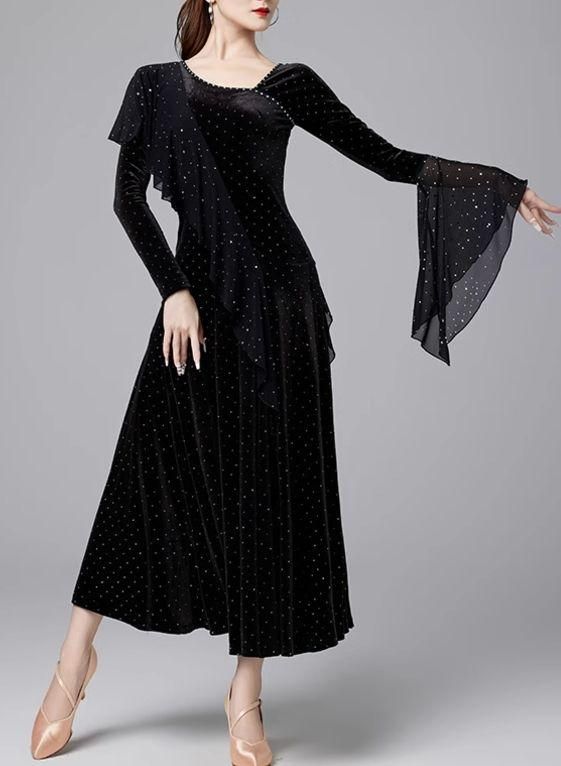 レディース スポーツ 社交ダンスドレス スタンダードドレス デモ