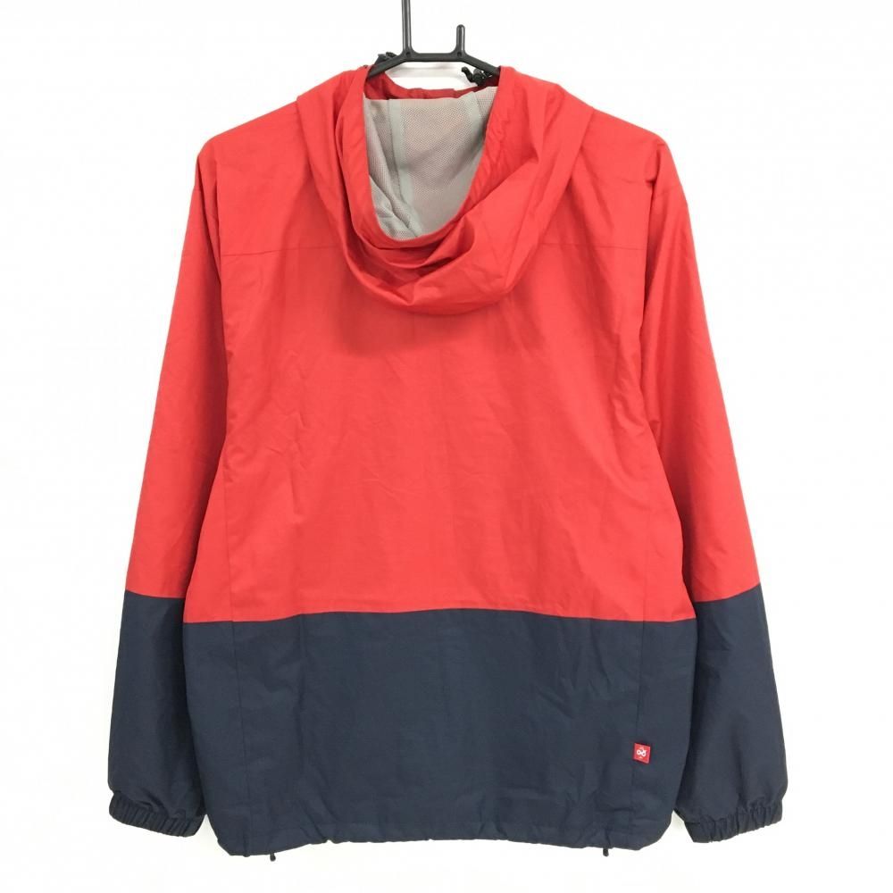 rough & swell ジャケット　M ☆値下げ☆ラフアンドスウェル ジップパーカー レッド×ネイビー 裏