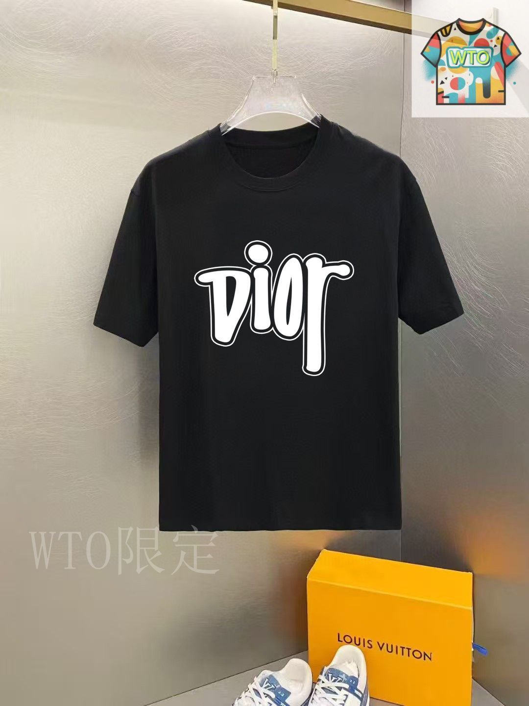今日特価】Dior 2025 早春新款ショートスリーブ丸首 T シャツ-3