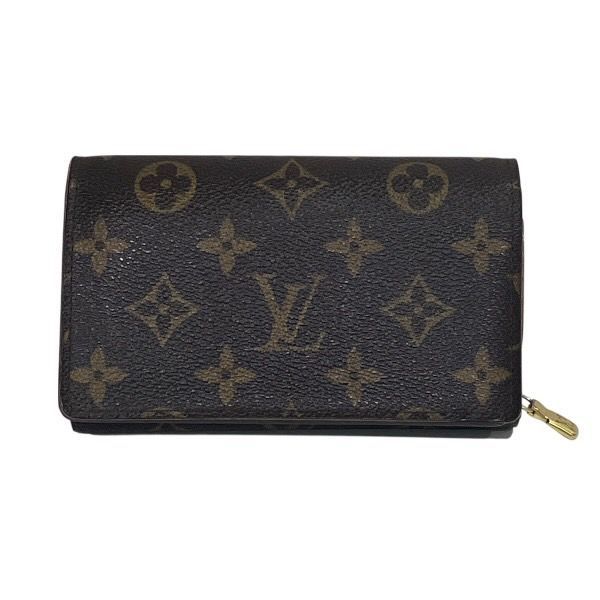ルイヴィトン Louis Vuitton モノグラム ポルトモネビエ トレゾール M61736 2つ折り財布 ユニセックス