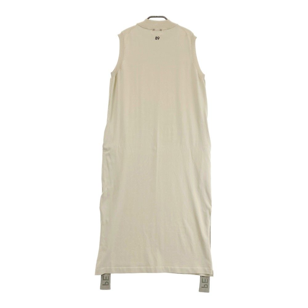 パーリーゲイツ　ノースリーブ　ニットワンピース PEARLY GATES パーリーゲイツ ノースリーブニットワンピース 白 ウール