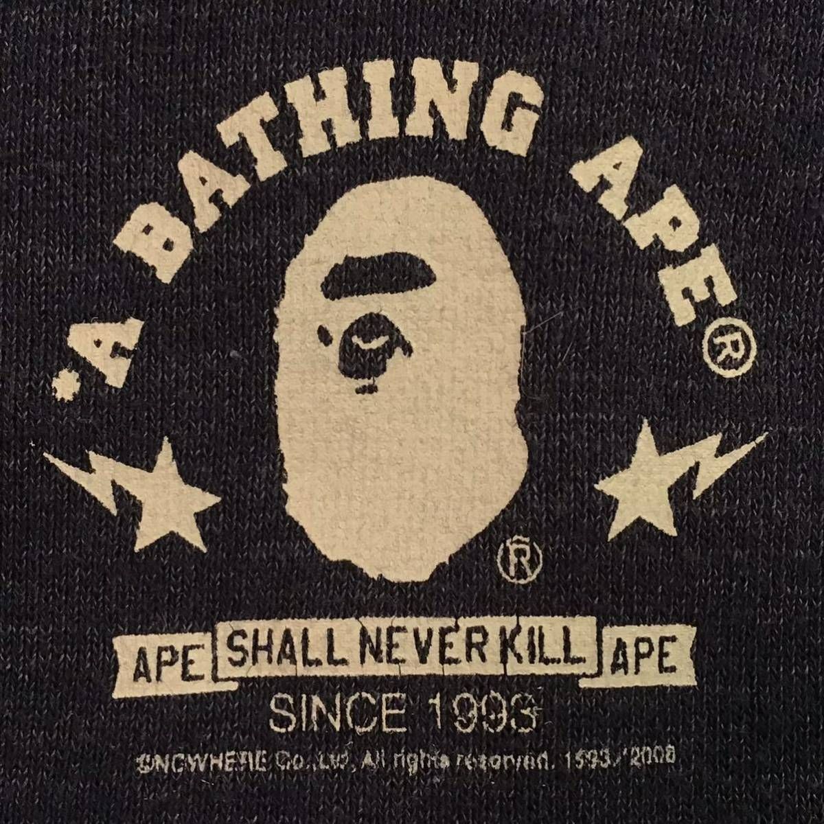 General logo フルジップ パーカー Sサイズ ネイビー a bathing ape 