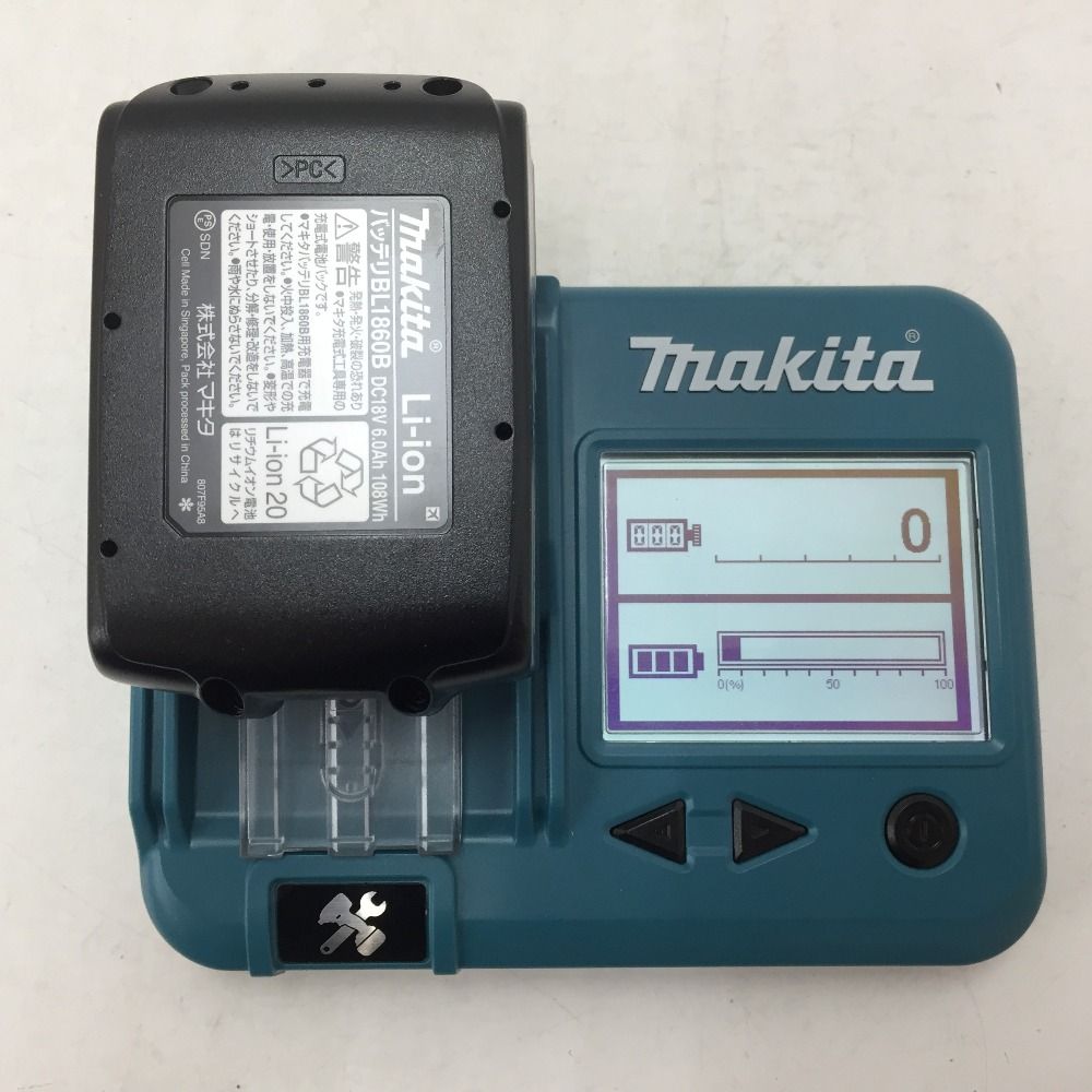 makita (マキタ) 18V 6.0Ah Li-ionバッテリ 残量表示付 雪マーク付 化粧箱入 BL1860B A-60464 未使用品