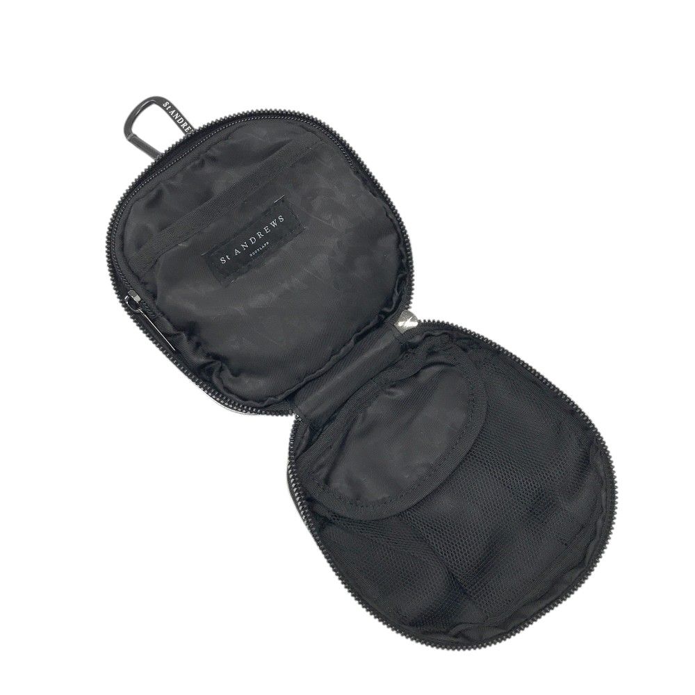 ST ANDREWS ゴルフポーチ ブラック　セントアンドリュース ST ANDREWS セントアンドリュース ボールポーチ ボールフォルダー