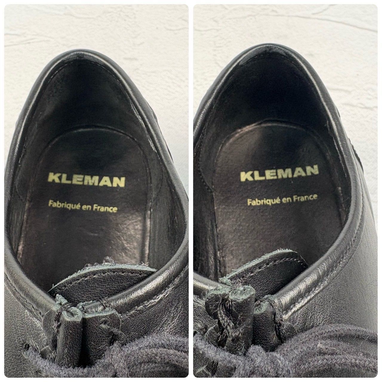 【美品】クレマン パドロール チロリアンシューズ モカシン 黒 40 革靴 軽量 美品】KLEMAN クレマン PADROR パドロール チロリアンシューズ