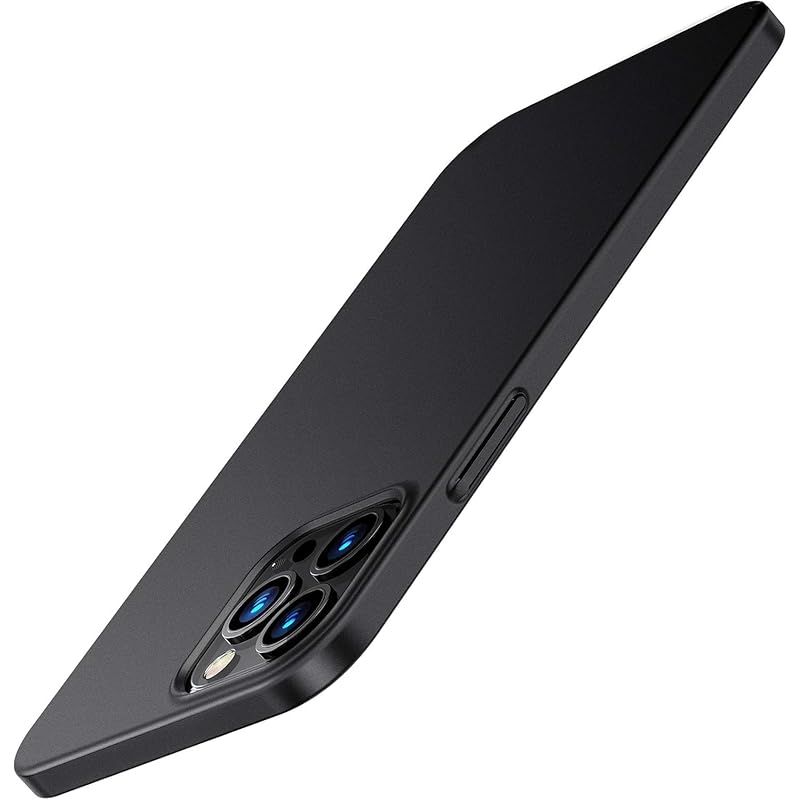 【新品】 【2023最新 肌触り良し】TORRAS iPhone12 /12Pro 用ケース 超薄 6.1インチ マット質感 PC ガラスフィルム付属 指紋/擦り傷防止 さらさら 手触り アイフォン 12 Pro用耐衝撃カバーブラック Wisdom