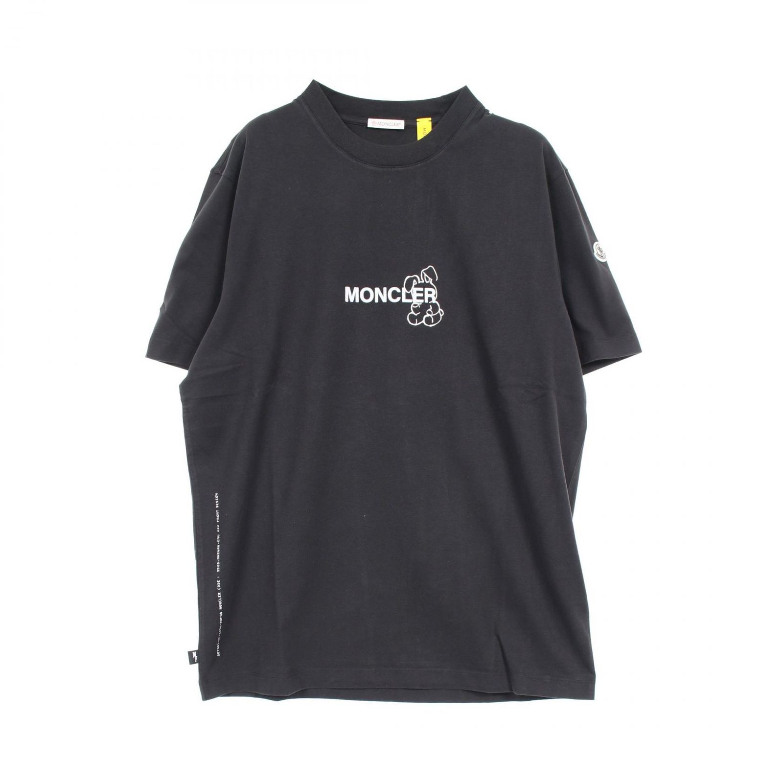 モンクレール MONCLER カットソー MONCLER × FRGMT 8C00004M3265999M ブラック コットン Tシャツ メンズ
