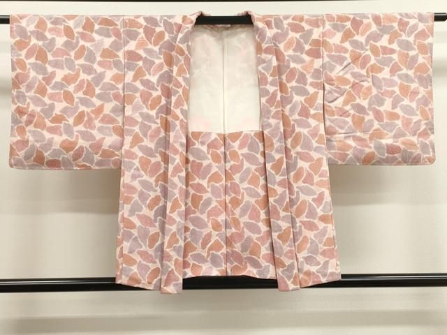 平和屋着物羽織　地紋起こし　葉尽くし文　正絹　逸品　未使用　CAAL4071dy
