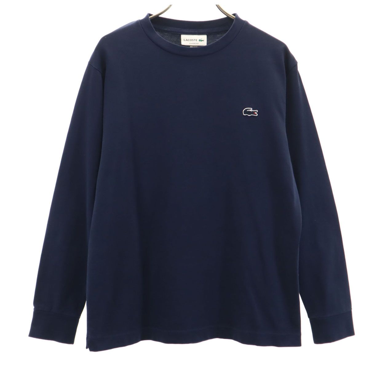 LACOSTE ラコステ 長袖 Tシャツ S ネイビー ロンT メンズ 古着 - メルカリ