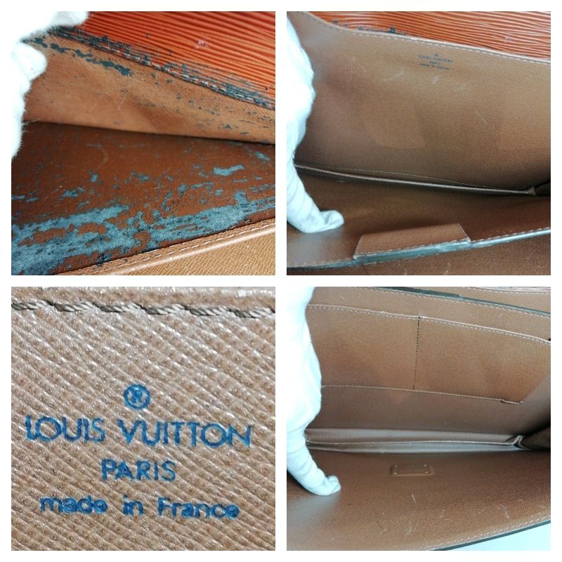 中古】LOUIS VUITTON エピ M54413 ケニアブラウン セルヴィエット 
