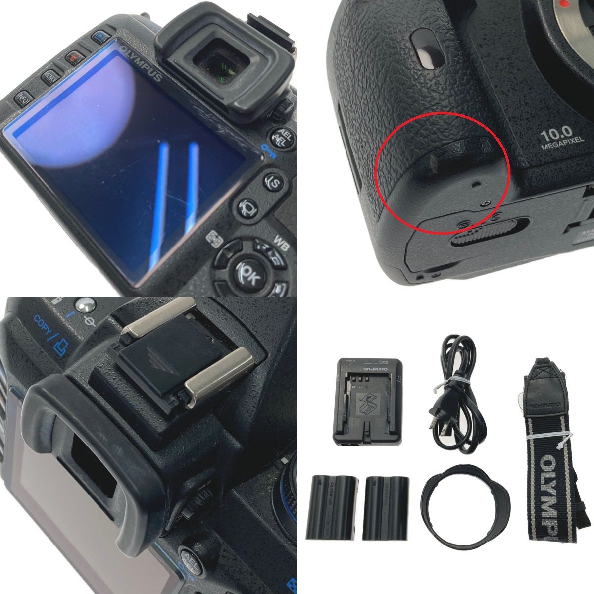 Olympus E-520 デジカメ/ Zuiko Digital 14-42mm 3.5-5.6 レンズ 現状