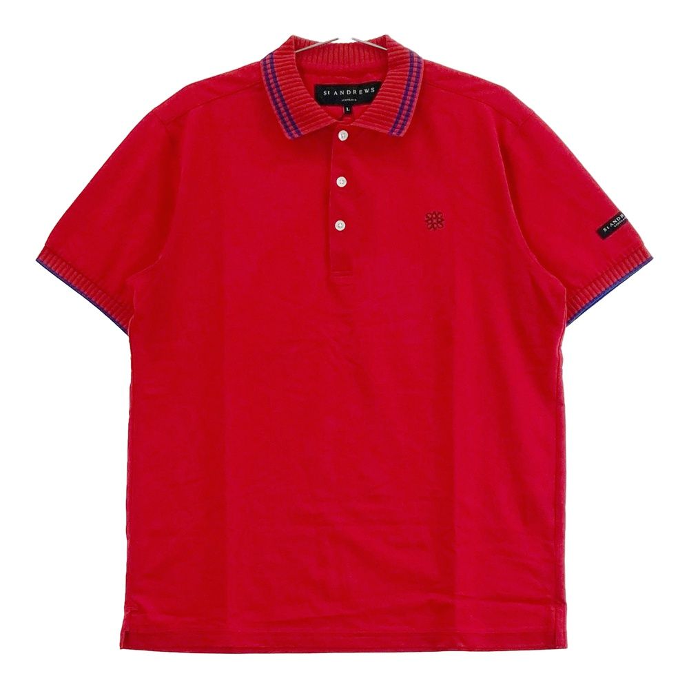 サイズ：L ST ANDREWS セントアンドリュース 半袖ポロシャツ