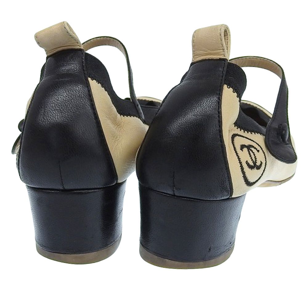 美品 シャネル CHANEL 90年代 ヴィンテージ バレリーナ ココマーク刺繍  