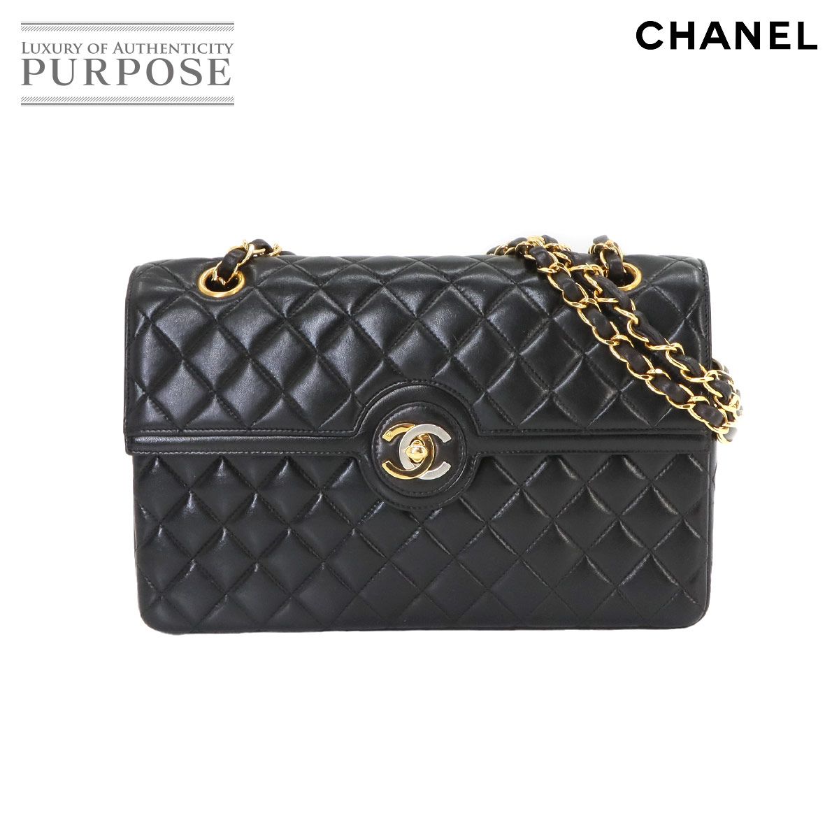 新品同様 シャネル CHANEL マトラッセ チェーン ショルダー バッグ レザー ブラック パリ限定 ヴィンテージ 90239354 - メルカリ