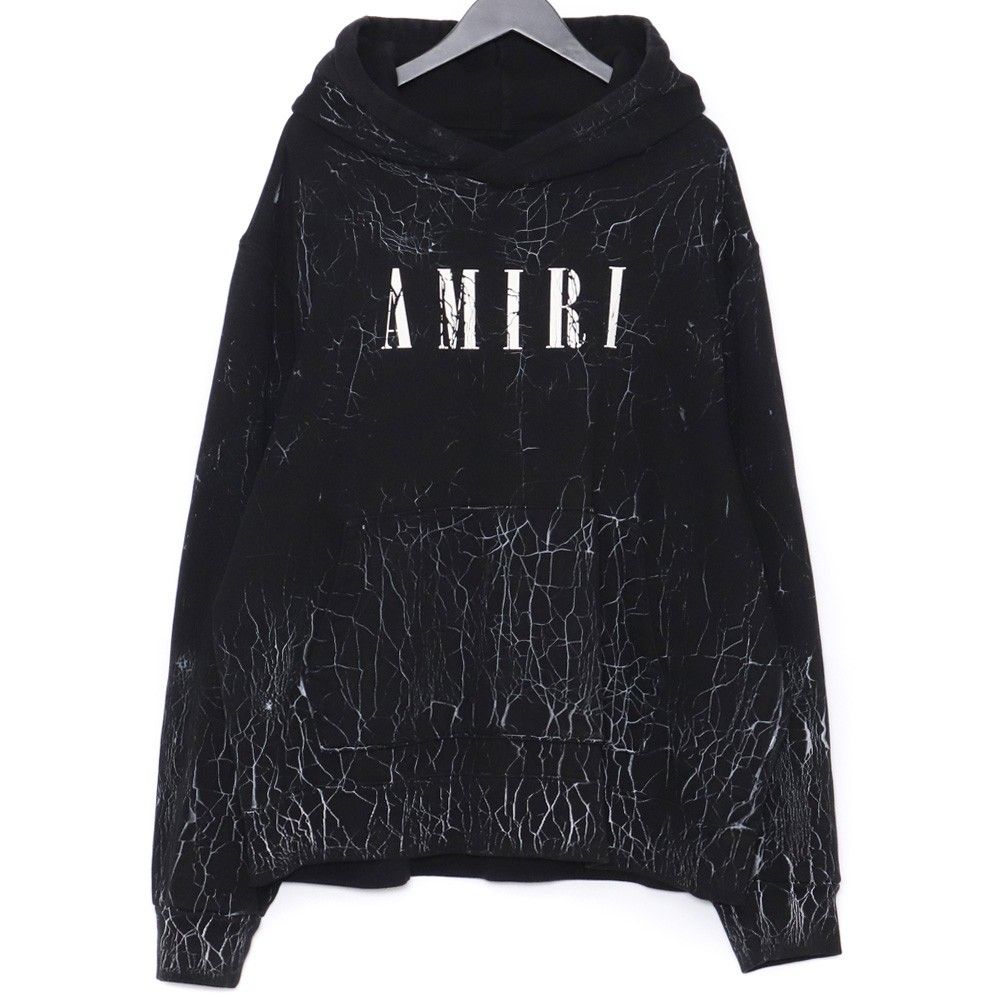 AMIRI AWDNSY1006AgedBlack 関税送料込 AMIRI CRACKED DYE CORE LOGO HOODIE XXLサイズ ブラック - メルカリ