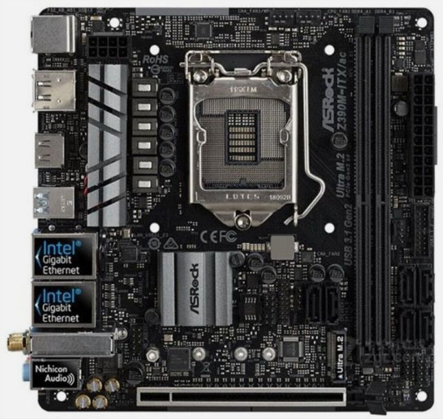 ASRock Z390M-ITX/ac DDR4 LGA 1151 SATA3 HDMI M.2 Desktop
