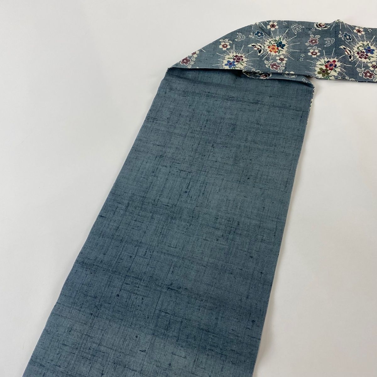 青灰色 正絹