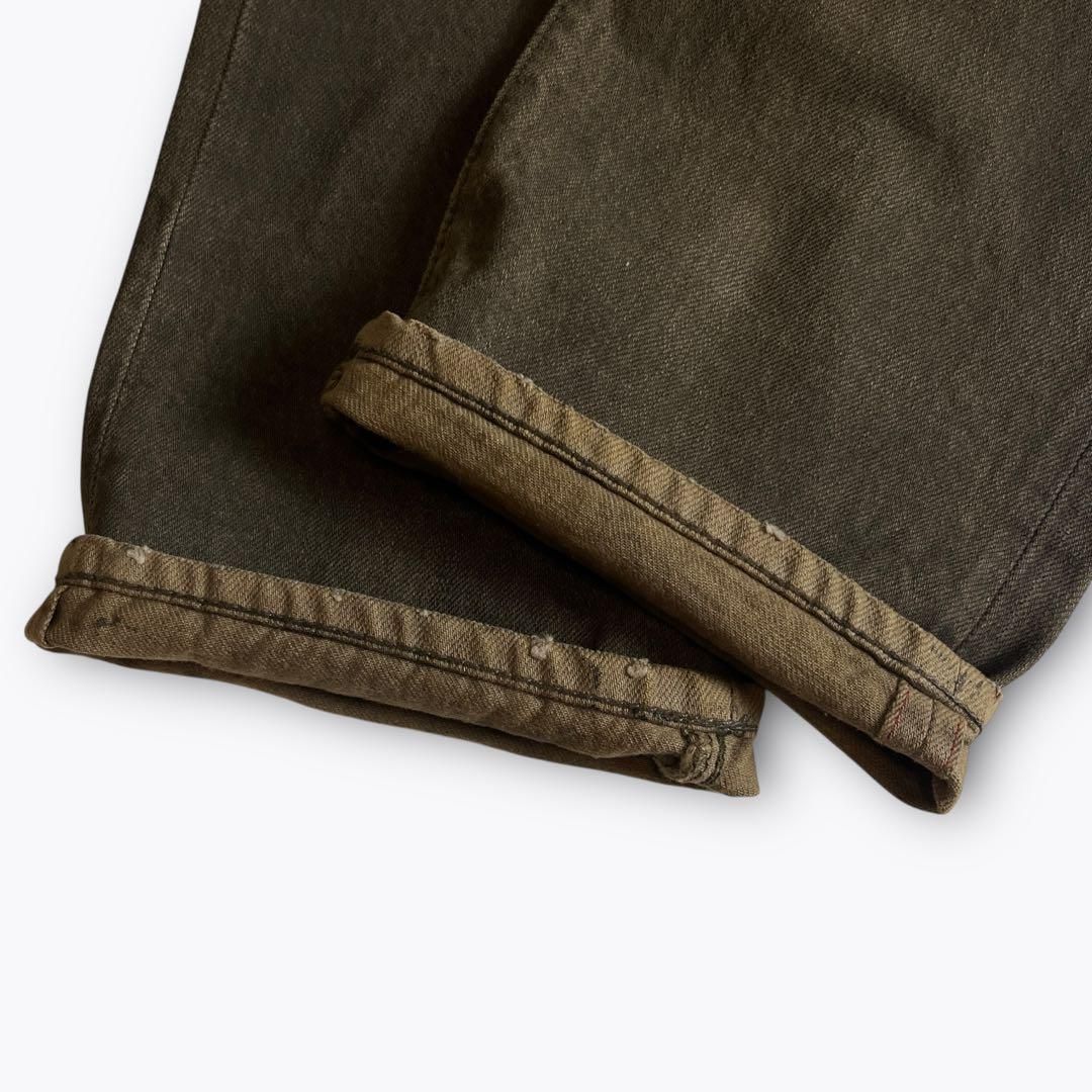RRL TOBACCO WASH デニムパンツ ローストレート ブラウン