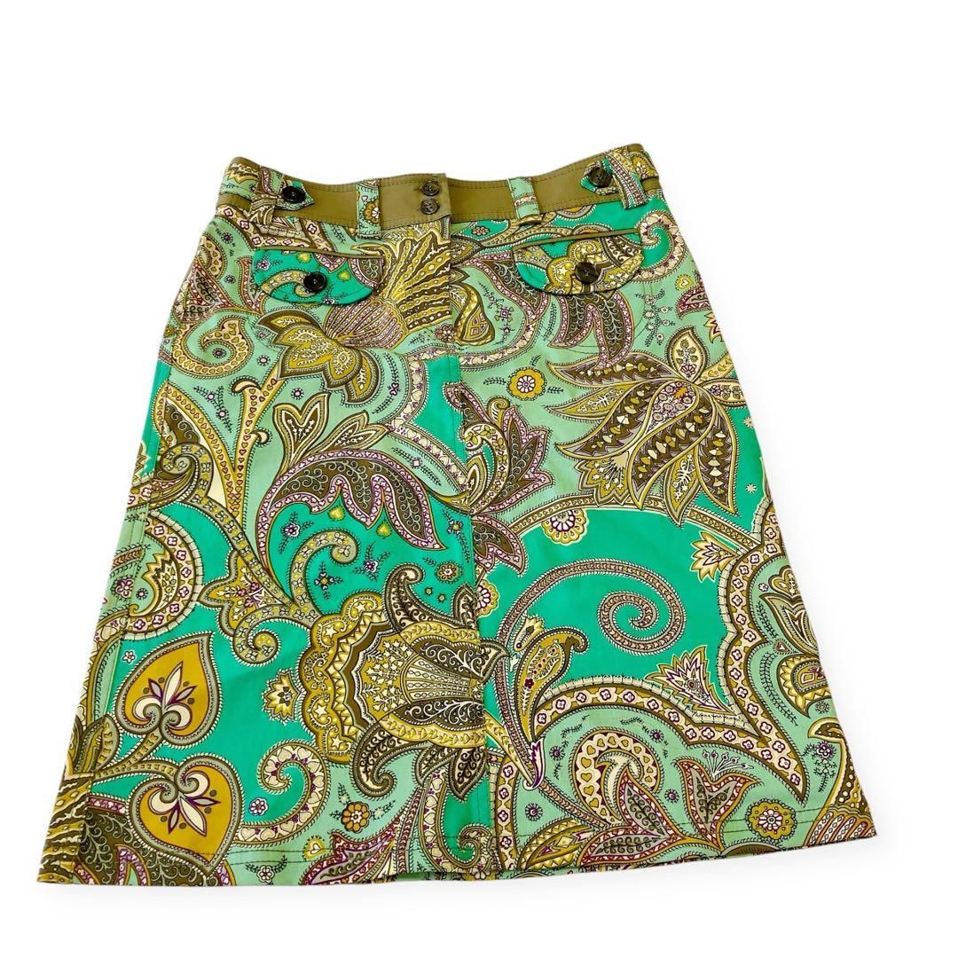 ETRO エトロ レディース スカート ペイズリー柄 40 マルチカラー